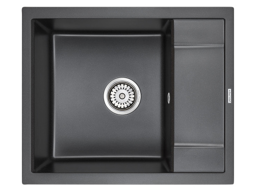 Кухонная мойка Paulmark FLUGEN 50-600 PM216050-BL 60х50 цвет черный